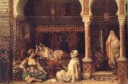 Jean-Baptiste Huysmans The Fortuneteller oil painting